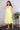 Yellow Hand Dyed Cotton Double Cloth Women Midi Dress Sleeveless WDRSL042411
