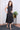 Black Dobby South Cotton Women Midi Dress Sleeveless WDRSL122311