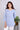 Blue Hand Dyed Cotton Double Cloth Women Kurti Long Sleeves WKILS042446