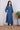 Blue Hand Dyed Cotton Linen Women Long Kurta Long Sleeves WLKLS09236