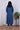 Blue Hand Dyed Cotton Linen Women Long Kurta Long Sleeves WLKLS09236