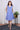 Blue Hand Dyed Lyocell Linen Women Short Dress Sleeveless WSDSL12235