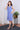 Blue Hand Dyed Lyocell Linen Women Short Dress Sleeveless WSDSL12235