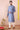 Blue Jaquard Banarasi Silk Men Long Kurta Full Sleeves MLKFS102324