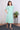 Green Dobby South Cotton Women Midi Dress Long Sleeves WDRLS04247