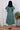 Green Dobby South Cotton Women Midi Dress Short Sleeves WDRSS09236