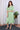 Green Dobby South Cotton Women Midi Dress Short Sleeves WDRSS11231