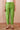 Green Hand Dyed Art Silk Slub Women Ankle Pant WAKPT102315