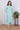 Green Hand Dyed Cotton Linen Women Long Kurta Long Sleeves WLKLS09235