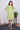 Green Hand Dyed Lyocell Linen Women Short Dress Long Sleeves WSDLS12231