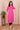 Pink Hand Embroidery South Cotton Women Long Kurta Long Sleeves WLKLS122323