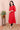 Red Bandhani Cotton Women Long Kurta Long Sleeves WLKLS082390