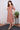 Rust Bagru Cotton Dobby Checks Women Midi Dress Long Sleeves WDRLS092317