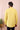 Yellow Hand Dyed Cotton Linen Men Short Kurta Full Sleeves MSKFS082326