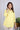 Yellow Hand Dyed Lyocell Linen Women Kurti Long Sleeves WKILS122318