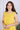 Yellow Hand Dyed Lyocell Linen Women Midi Dress Sleeveless WDRSL122310