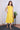 Yellow Hand Dyed Lyocell Linen Women Midi Dress Sleeveless WDRSL122310