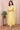 Yellow Jaquard Art Silk Women Ankle Kurta Long Sleeves WAKLS112312