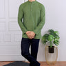 Green Hand Dyed South Cotton Men Short Kurta Full Sleeves - (MSKFS052318) - Cotton Cottage (5)