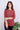 Rust Ajrakh Cotton Women Kurti Long Sleeves (WKILS052335) - Cotton Cottage (2)