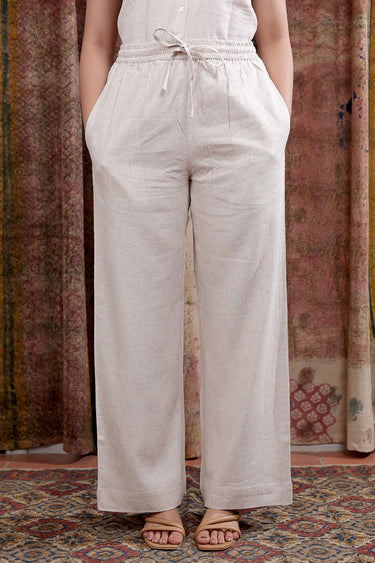 Natural Hand Dyed Rayon Flax Women Wide Leg Pant WWLPT252C6