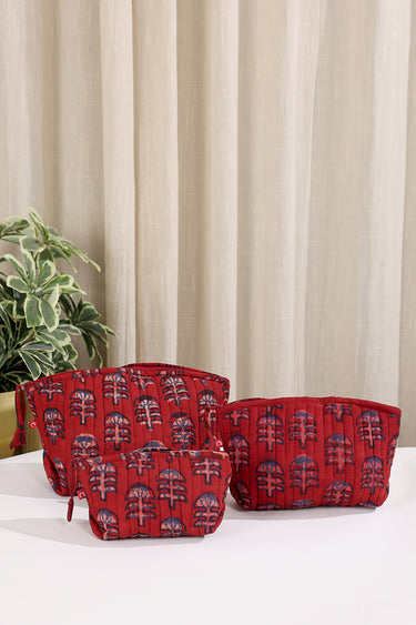 Phulwari Quilted Essentials Pouch Set POUC3252C2