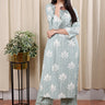 Cadet Blue Long Kurta for women