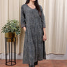 Black Cotton Long Kurta for women 