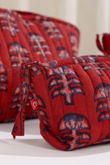 Phulwari Quilted Essentials Pouch Set POUC3252C2