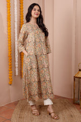Kalamkari Cotton Women Long Kurta 
