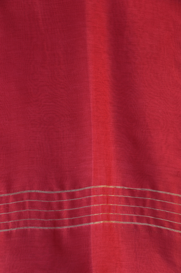 Rose Red Dyed Chanderi Silk Dupatta