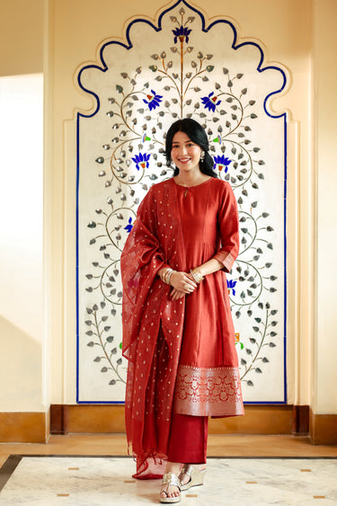 Red long kurta for Woman 