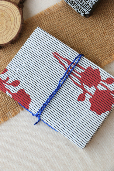 Off White Sanganeri Handcrafted Diary 4 X 6 DIARY252C8