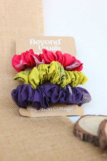 Gulmohar Handcrafted Scrunchie 3 SCRCH3252C5
