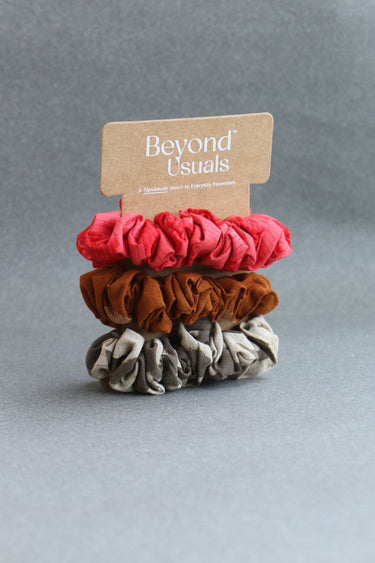 Handcrafted Scrunchie Set of 3 SCRCH3252C4