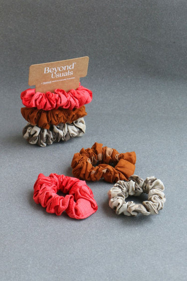 Handcrafted Scrunchie Set of 3 SCRCH3252C4