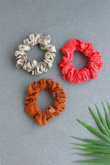 Handcrafted Scrunchie Set of 3 SCRCH3252C4