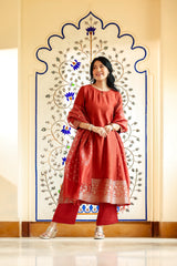 Banarasi Silk Long Kurta women
