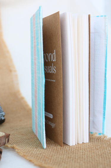 Green Stripes Handcrafted Diary 4 X 6 DIARY252C16