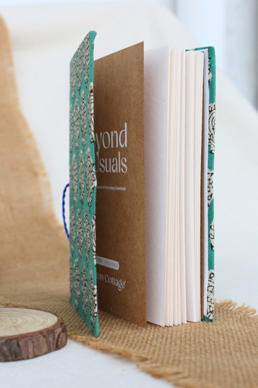 Green Bagru Handcrafted Diary 4 X 6 DIARY252C22