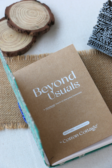 Green Bagru Handcrafted Diary 4 X 6 DIARY252C22