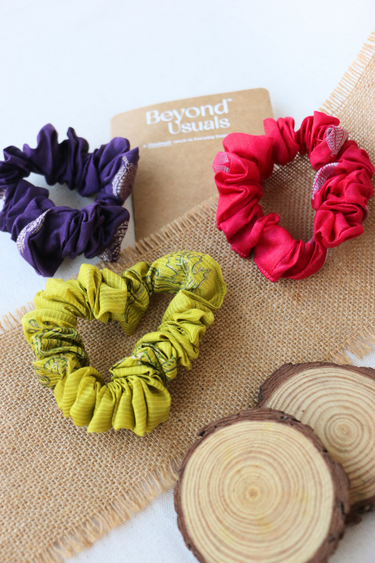 Gulmohar Handcrafted Scrunchie 3 SCRCH3252C5