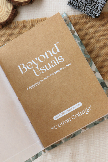 Green Sanganeri Handcrafted Diary 6 X 8 DIARY252C34