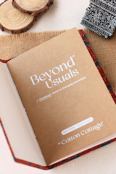 Rust Ajrakh Handcrafted Diary 6 X 8 DIARY252C39