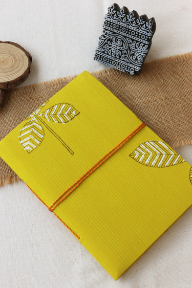 Yellow Sanganeri Handcrafted Diary 6 X 8 DIARY252C41