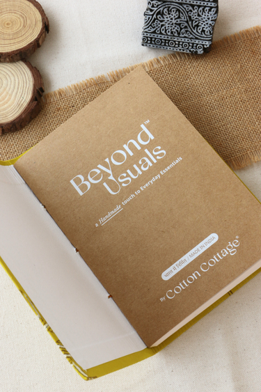 Yellow Sanganeri Handcrafted Diary 6 X 8 DIARY252C41