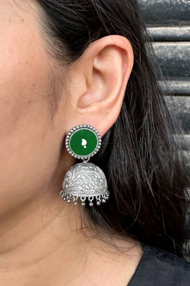 Green Jhumka EARNG10244