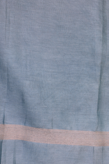 Light Blue Dyed Chanderi Silk Dupatta