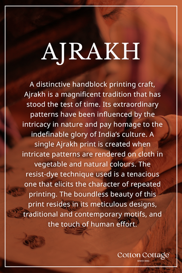 Mustard Ajrakh Cotton Women Midi Dress Sleeveless WDRSL09244.