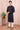 Black Hand Dyed Cotton Linen  Long Kurta Full Sleeves MLKFS04244